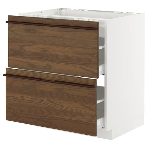 METOD / MAXIMERA Élément bas table cuisson/2fcs/2tir