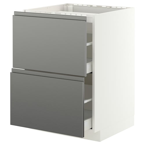 METOD / MAXIMERA Élément bas table cuisson/2fcs/2tir