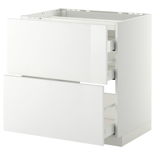 METOD / MAXIMERA Élément bas table cuisson/2fcs/3tir