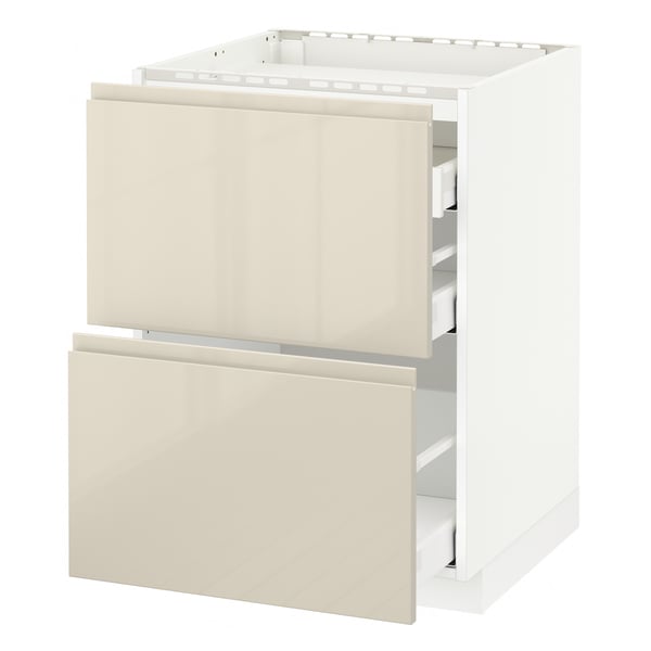 METOD / MAXIMERA Élément bas table cuisson/2fcs/3tir