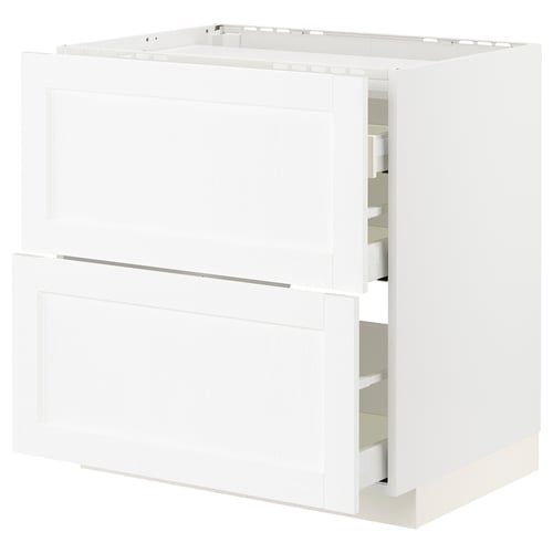 METOD / MAXIMERA Élément bas table cuisson/2fcs/3tir