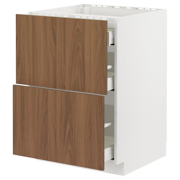 METOD / MAXIMERA Élément bas table cuisson/2fcs/3tir