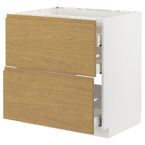 METOD / MAXIMERA Élément bas table cuisson/2fcs/3tir