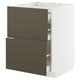 METOD / MAXIMERA Élément bas table cuisson/2fcs/3tir