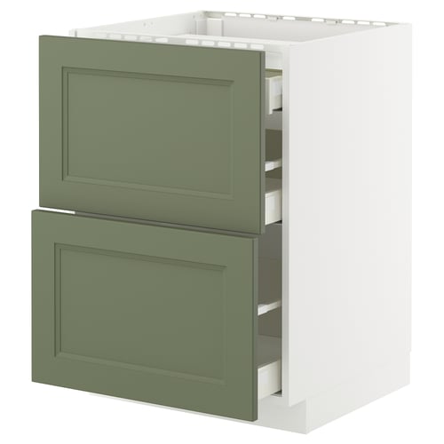 METOD / MAXIMERA Élément bas table cuisson/2fcs/3tir