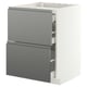 METOD / MAXIMERA Élément bas table cuisson/2fcs/3tir