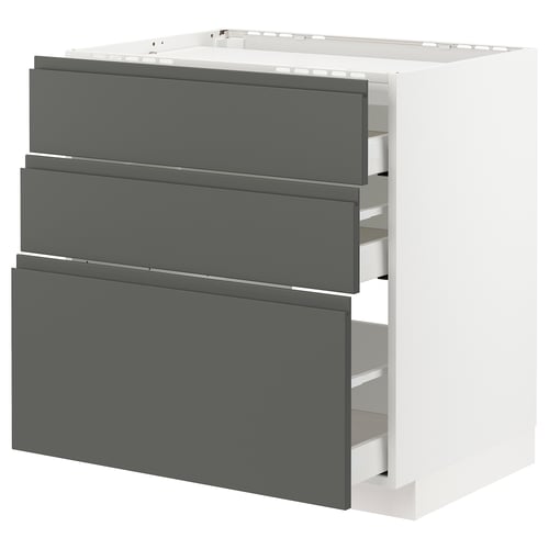 METOD / MAXIMERA Élément bas table cuisson/3fcs/3tir
