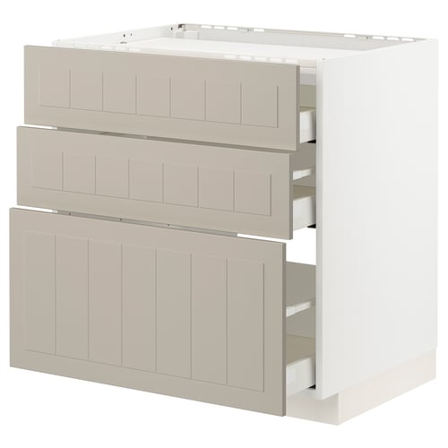 METOD / MAXIMERA Élément bas table cuisson/3fcs/3tir