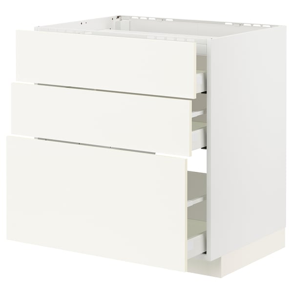 METOD / MAXIMERA Élément bas table cuisson/3fcs/3tir