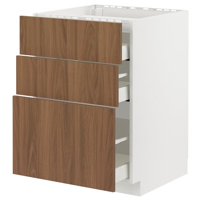METOD / MAXIMERA Élément bas table cuisson/3fcs/3tir