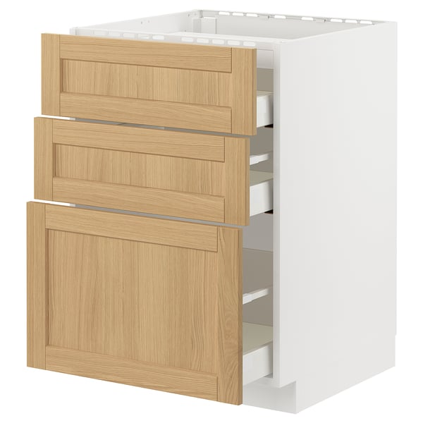 METOD / MAXIMERA Élément bas table cuisson/3fcs/3tir