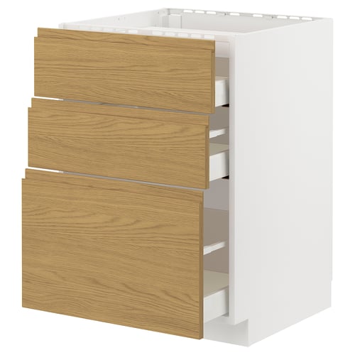 METOD / MAXIMERA Élément bas table cuisson/3fcs/3tir