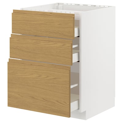 METOD / MAXIMERA Élément bas table cuisson/3fcs/3tir
