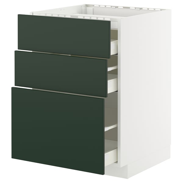 METOD / MAXIMERA Élément bas table cuisson/3fcs/3tir