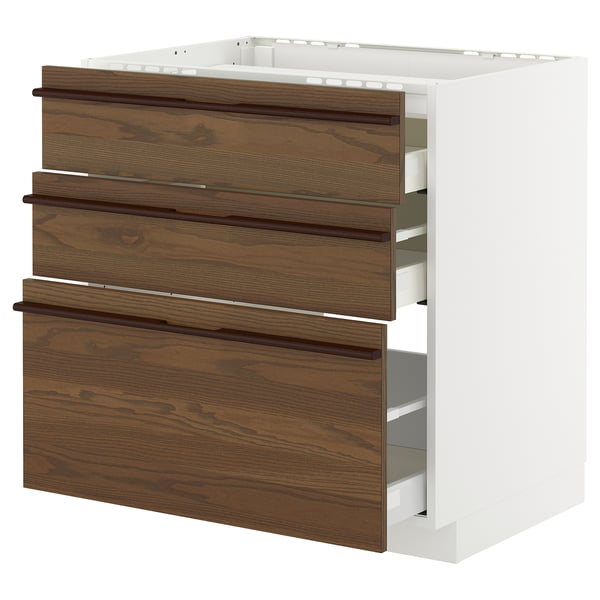 METOD / MAXIMERA Élément bas table cuisson/3fcs/3tir