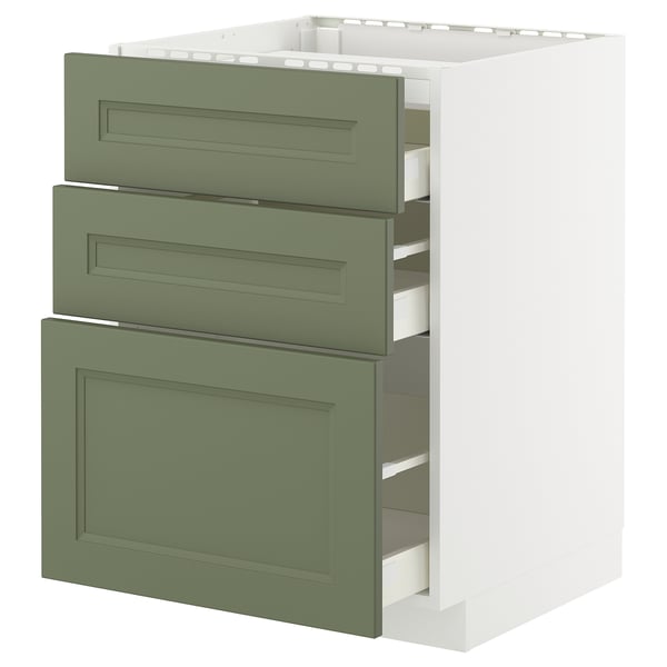 METOD / MAXIMERA Élément bas table cuisson/3fcs/3tir