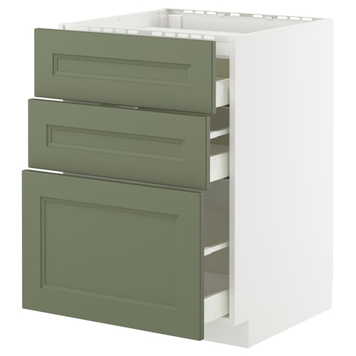 METOD / MAXIMERA Élément bas table cuisson/3fcs/3tir