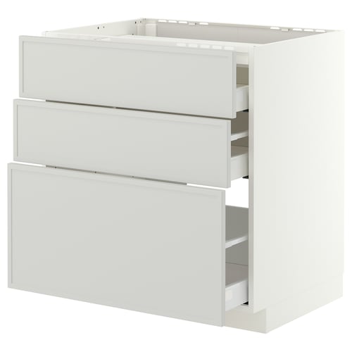 METOD / MAXIMERA Élément bas table cuisson/3fcs/3tir