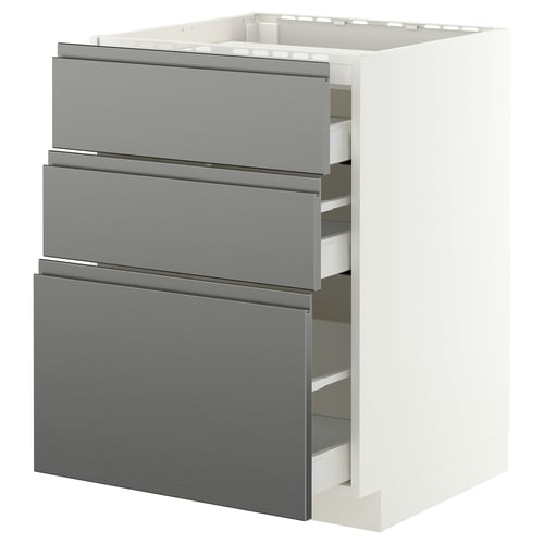 METOD / MAXIMERA Élément bas table cuisson/3fcs/3tir
