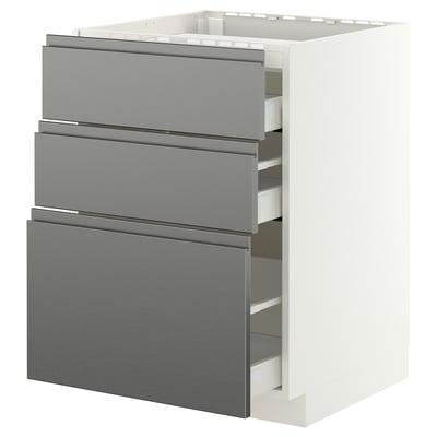 METOD / MAXIMERA Élément bas table cuisson/3fcs/3tir