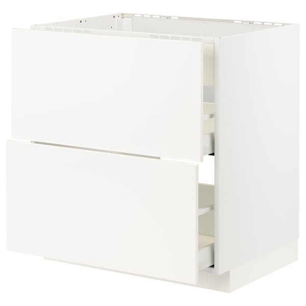 METOD / MAXIMERA Élément bas table cuisson/hotte tir