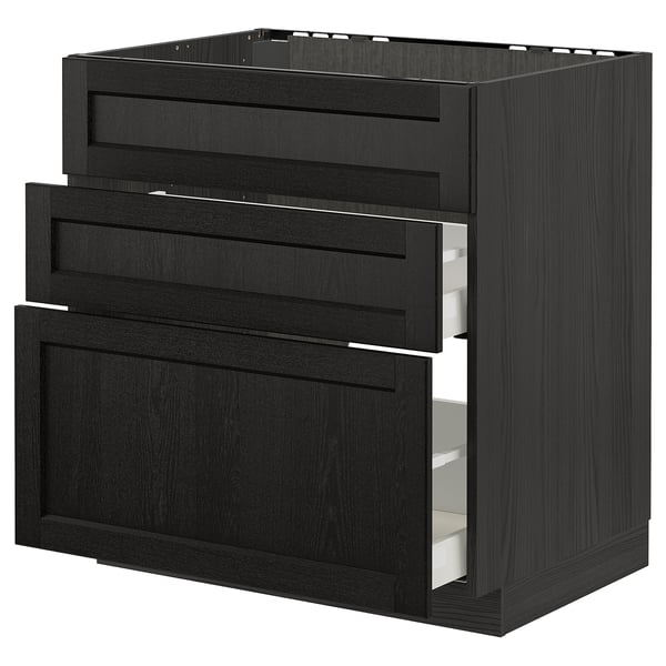 METOD / MAXIMERA Élément bas table cuisson/hotte tir