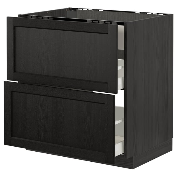 METOD / MAXIMERA Élément bas table cuisson/hotte tir