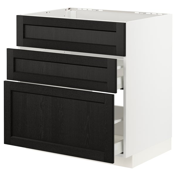 METOD / MAXIMERA Élément bas table cuisson/hotte tir