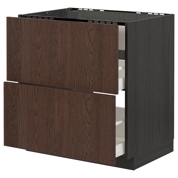 METOD / MAXIMERA Élément bas table cuisson/hotte tir