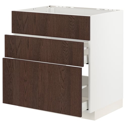 METOD / MAXIMERA Élément bas table cuisson/hotte tir