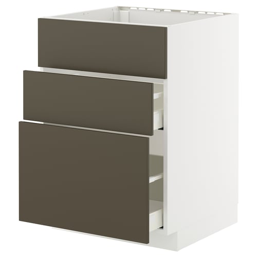 METOD / MAXIMERA Élément bas table cuisson/hotte tir
