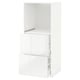 METOD / MAXIMERA Élément haut 2 tiroirs pr four, blanc/Ringhult blanc, 60x60x140 cm