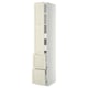 METOD / MAXIMERA Élément haut+tablettes/4tir/pte/2fc