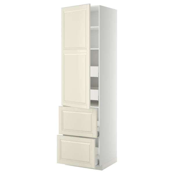 METOD / MAXIMERA Élément haut+tablettes/4tir/pte/2fc