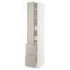 METOD / MAXIMERA Élément haut+tablettes/4tir/pte/2fc