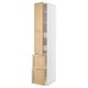 METOD / MAXIMERA Élément haut+tablettes/4tir/pte/2fc
