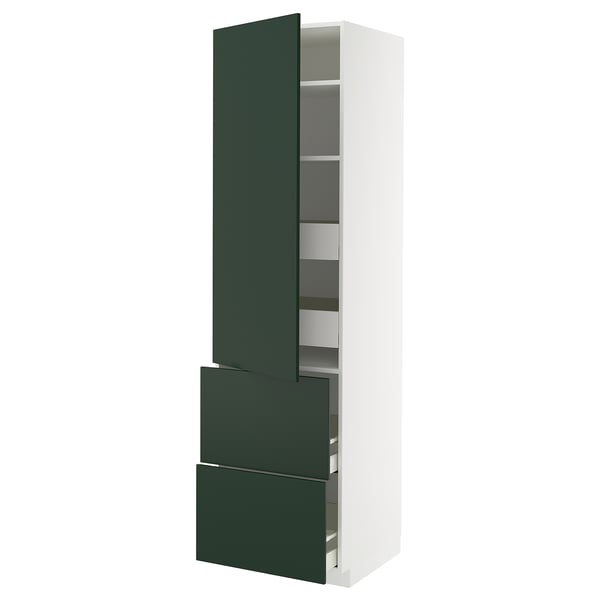 METOD / MAXIMERA Élément haut+tablettes/4tir/pte/2fc