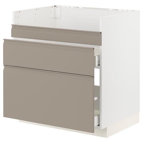 METOD / MAXIMERA Rangement bas évier HAVSEN/3fa/2tir