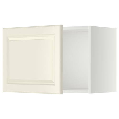 METOD Rangement mural, blanc/Bodbyn blanc cassé, 60x40 cm