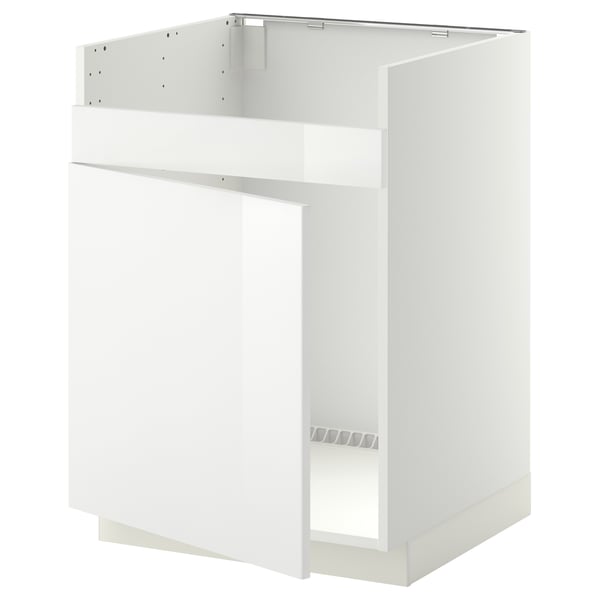 METOD Rangemt bas pour évier 1 bac HAVSEN, blanc/Ringhult blanc, 60x60 cm