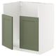 METOD Rgt bs pr évier TALLSJÖN, blanc/Axstad gris vert, 80x60 cm