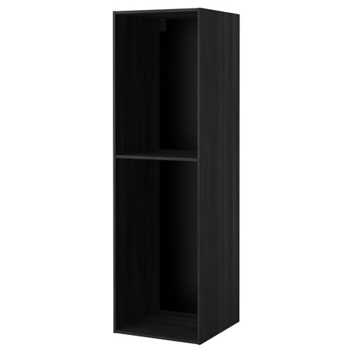 METOD Structure élément armoire, effet bois noir, 60x60x200 cm