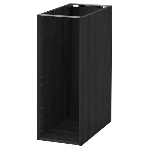 METOD Structure élément bas, effet bois noir, 30x60x80 cm