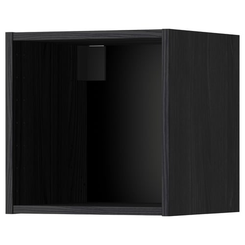 METOD Structure élément mural, effet bois noir, 40x37x40 cm