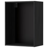METOD Structure élément mural, effet bois noir, 60x37x80 cm