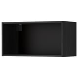METOD Structure élément mural, effet bois noir, 80x37x40 cm