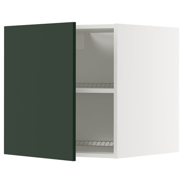 METOD Surmeuble réfr/cong, blanc/Havstorp vert profond, 60x60 cm