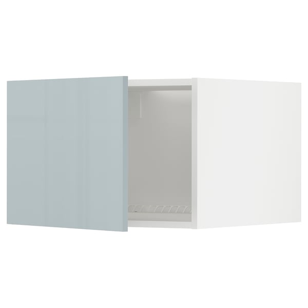METOD Surmeuble réfr/cong, blanc/Kallarp bleu gris clair, 60x40 cm