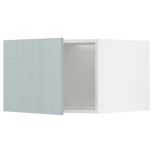 METOD Surmeuble réfr/cong, blanc/Kallarp bleu gris clair, 60x40 cm