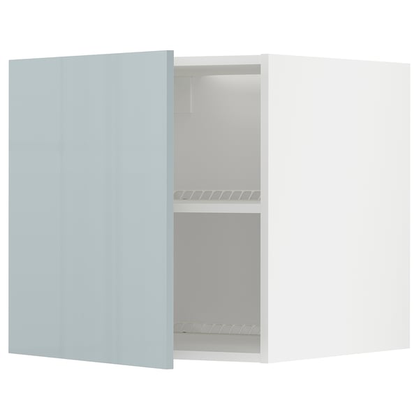 METOD Surmeuble réfr/cong, blanc/Kallarp bleu gris clair, 60x60 cm